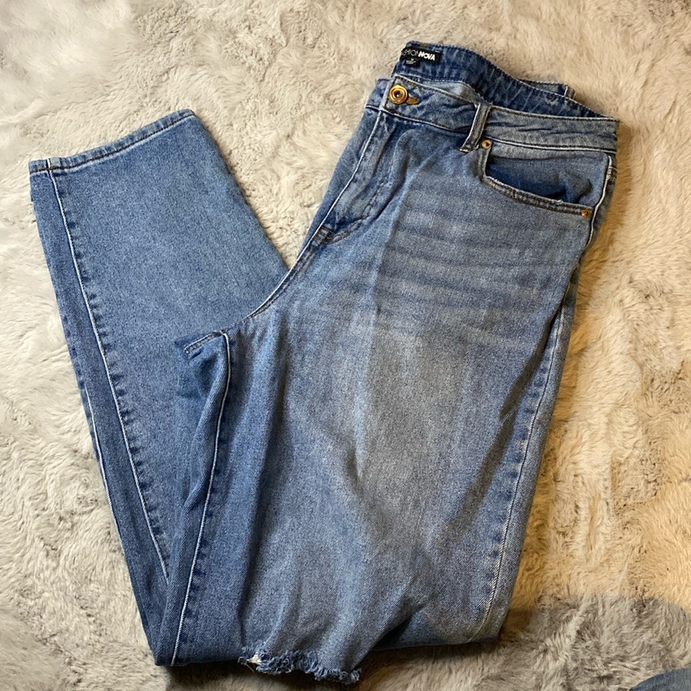 Fashion Nova Light Blue Demin Jeans Womens size 16